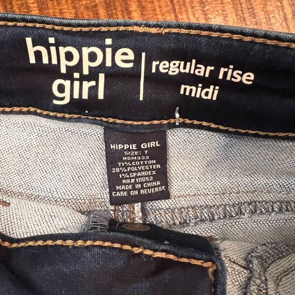 Hippie Girl Jean Shorts Super Stretch Adjustable - Picture 4 of 4